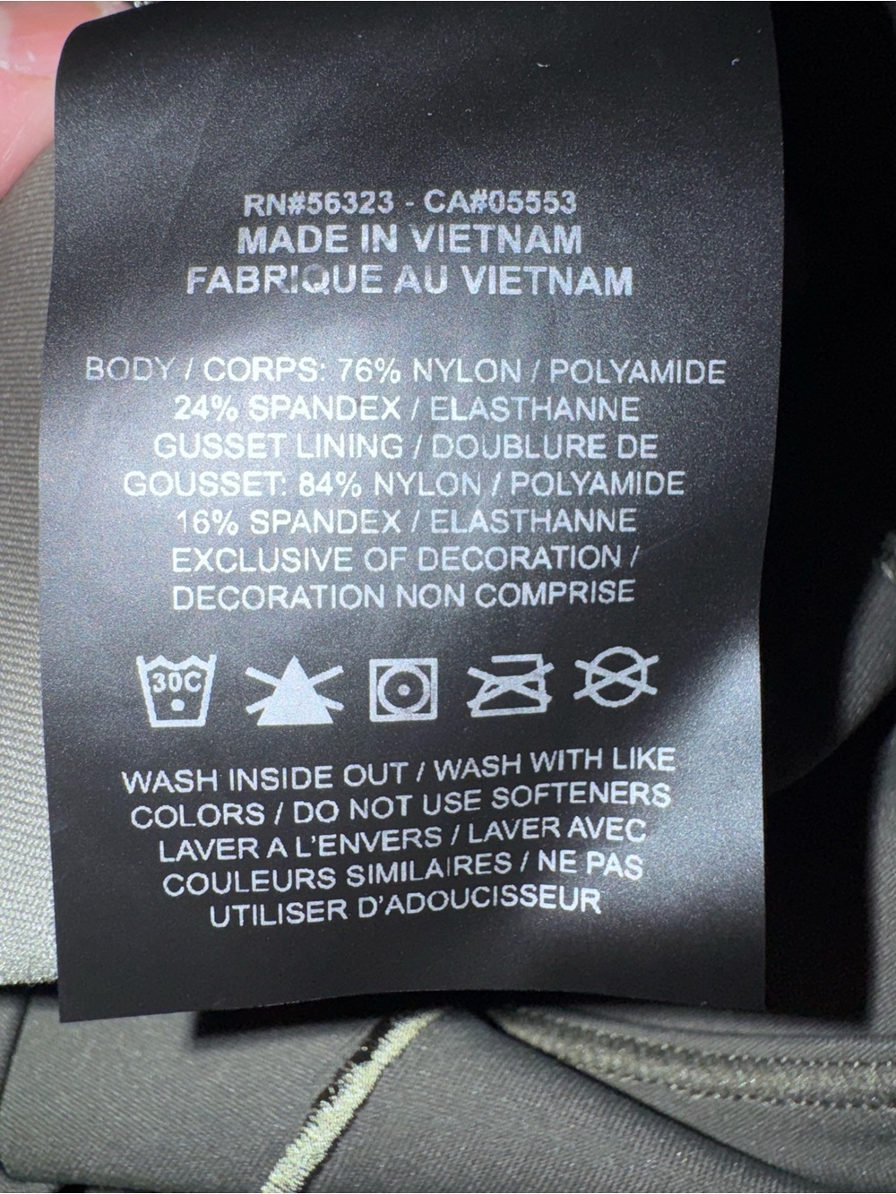 NWOT Nike Olive Green High-Waist Leggings - Picture 5 of 5